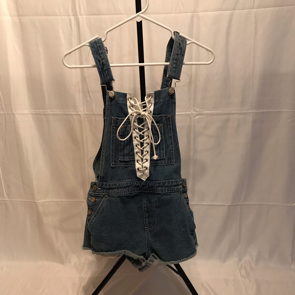 Forever 21 Lace Up Overalls